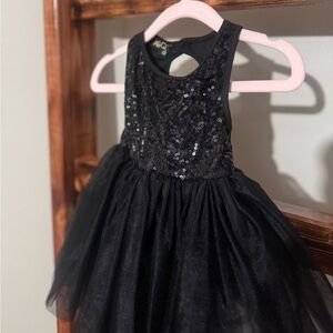 Black Sequin Dress